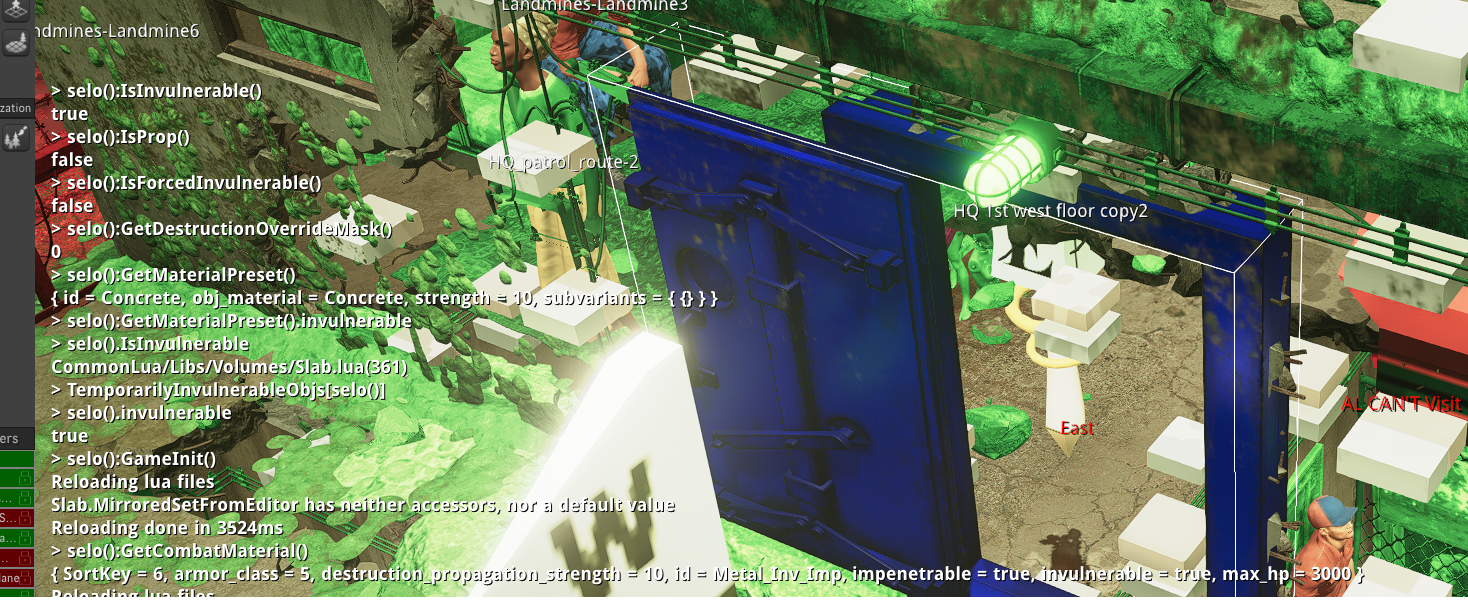 Deduction work on why a door is invulnerable